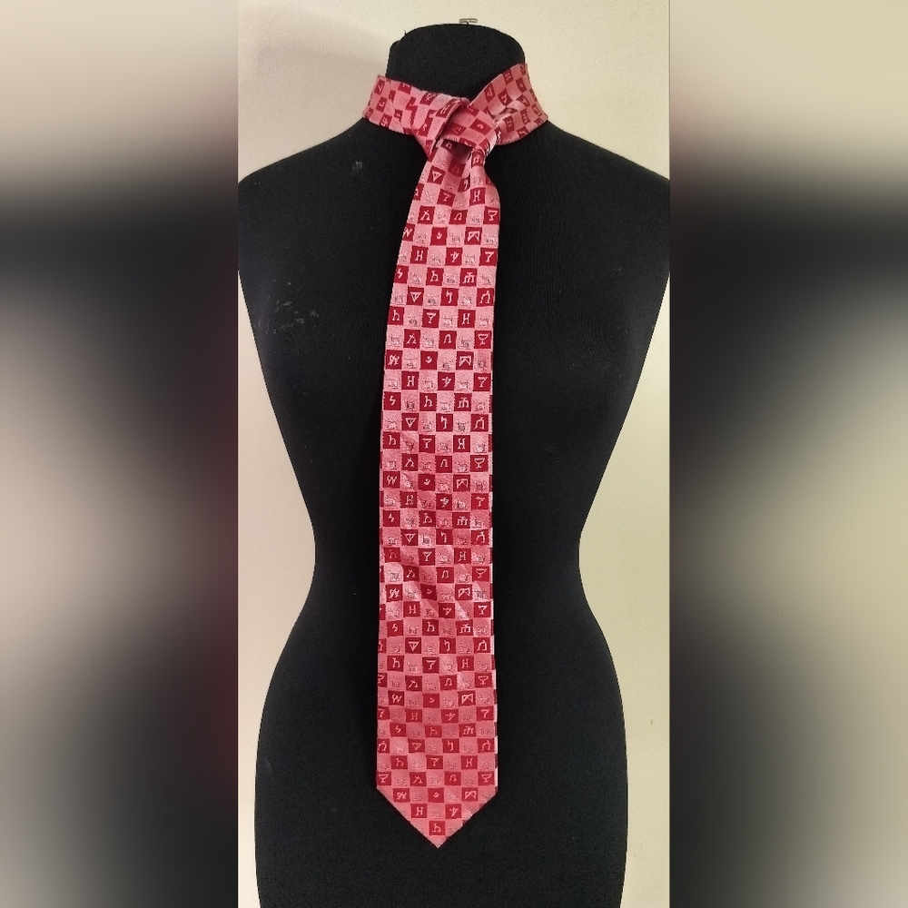 Classic Red Checkered Men's Tie